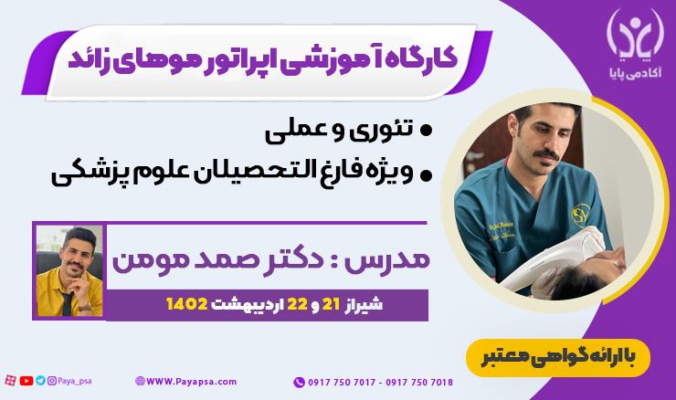 کارگاه آموزشی اپراتور موهای زائد (تئوری و عملی)