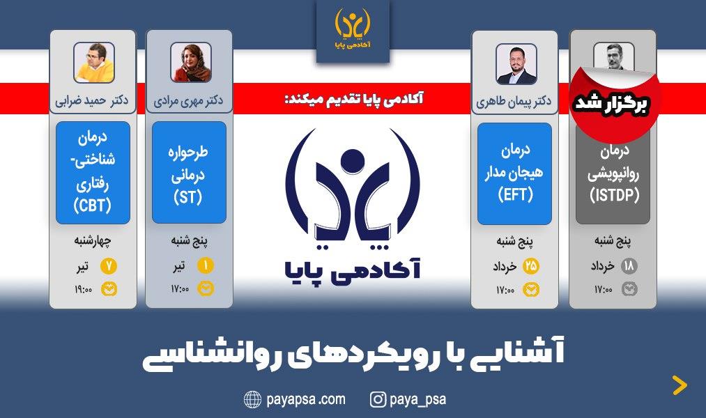 پکیج 3 کارگاه از سلسله وبینارهای رویکردهای روان‌شناسی