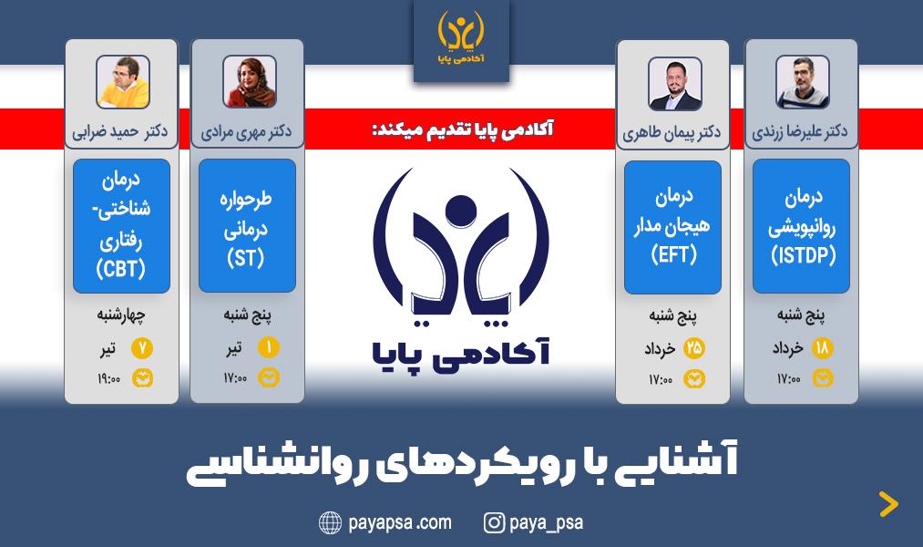 سلسله وبینارهای چهارگانه «آشنایی با رویکردهای روانشناسی»